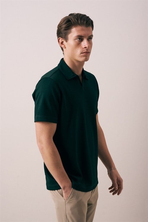 Wholesale Mens Green Polo T-Shirt
