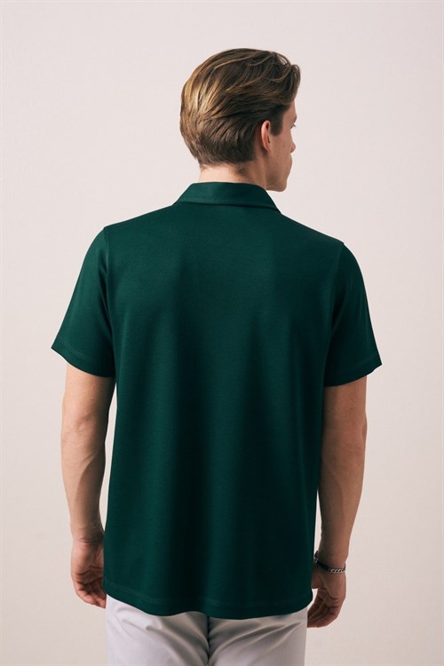 Wholesale Mens Green Polo T-Shirt