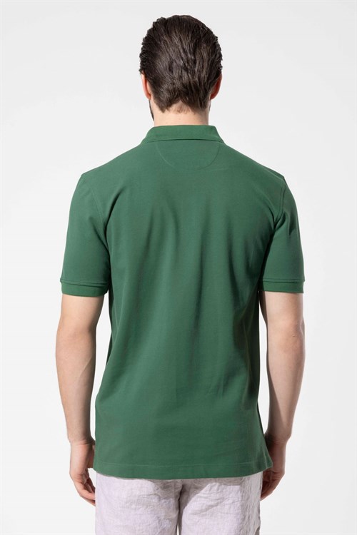 Wholesale Mens Green Polo T-Shirt