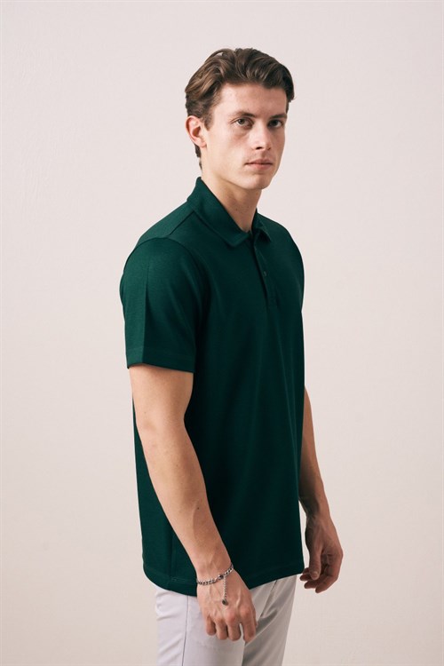 Wholesale Mens Green Polo T-Shirt