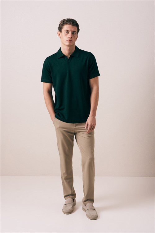 Wholesale Mens Green Polo T-Shirt