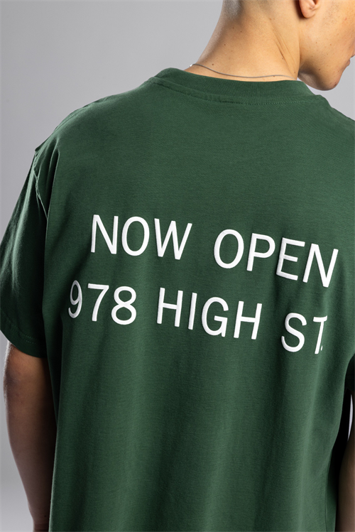 Wholesale Mens Green Printed T-Shirt