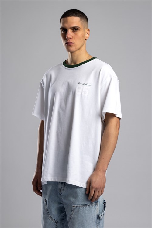 Wholesale Mens Green Printed T-shirt