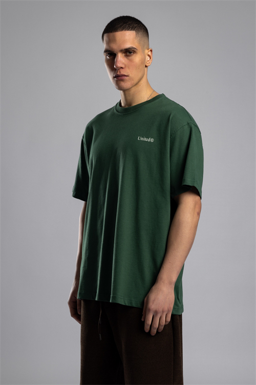 Wholesale Mens Green Printed T-shirt
