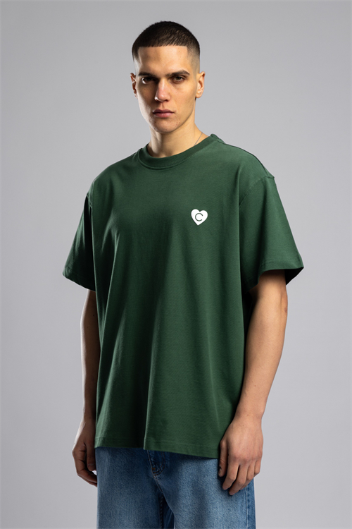 Wholesale Mens Green Printed T-Shirt