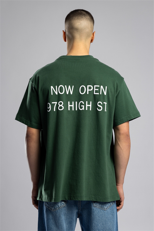 Wholesale Mens Green Printed T-Shirt
