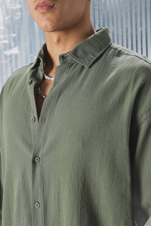Wholesale Mens Green Shirt