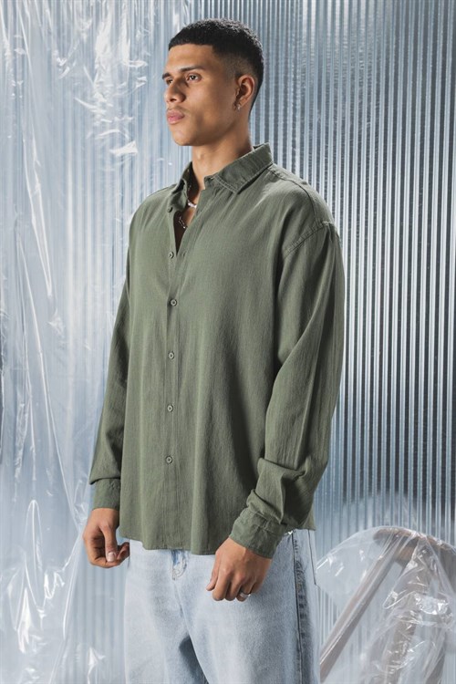 Wholesale Mens Green Shirt