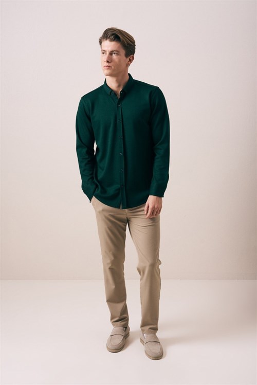 Wholesale Mens Green Shirt