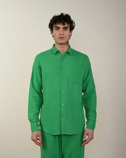 Wholesale Mens Green Shirt
