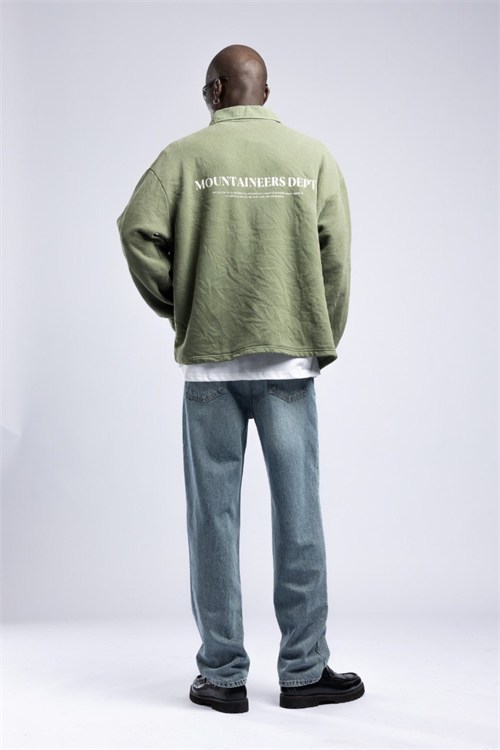 Wholesale Mens Green Sweatshirt 