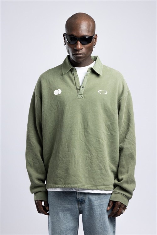 Wholesale Mens Green Sweatshirt 