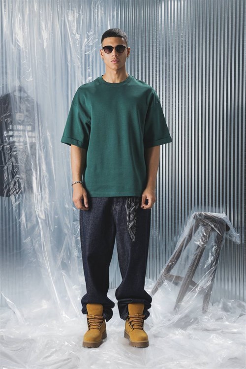 Wholesale Mens Green T-Shirt 