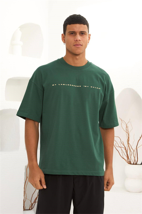 Wholesale Mens Green T-Shirt