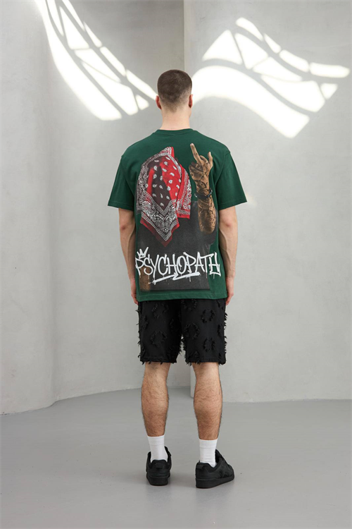 Wholesale Mens Green T-Shirt