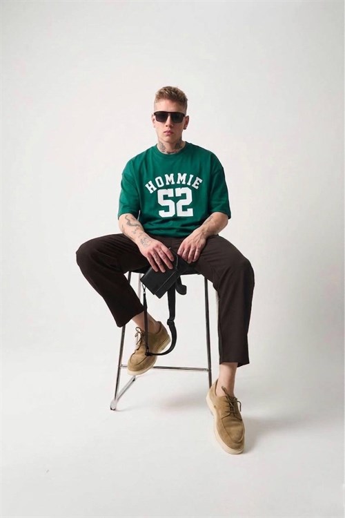Wholesale Mens Green T-Shirt 