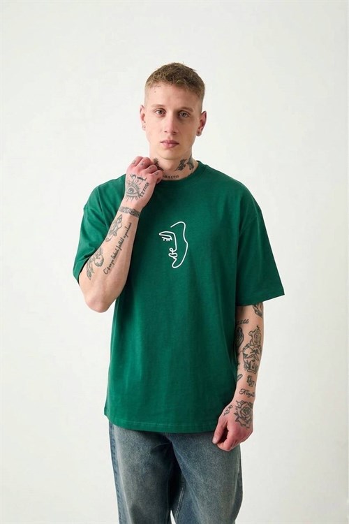 Wholesale Mens Green T-Shirt 