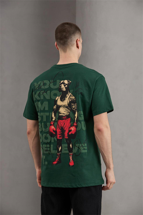 Wholesale Mens Green T-Shirt