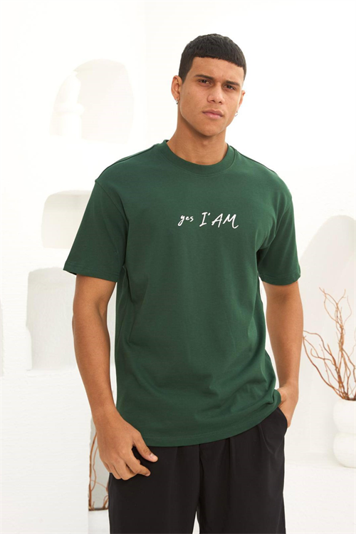 Wholesale Mens Green T-Shirt