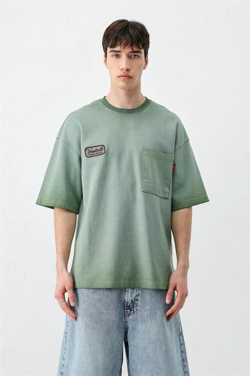 Wholesale Mens Green T-Shirt