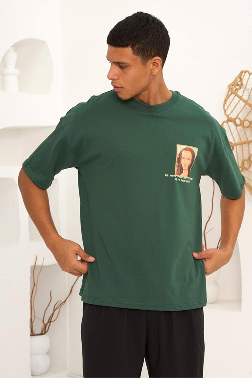 Wholesale Mens Green T-Shirt
