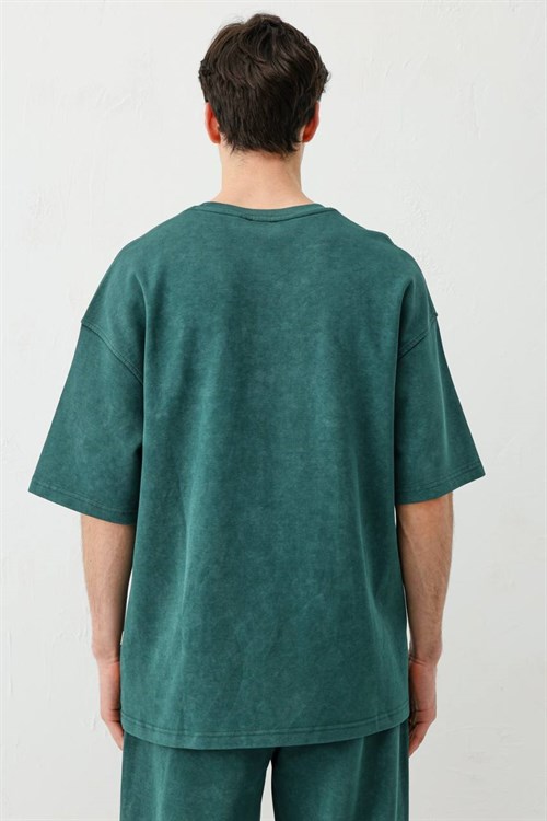 Wholesale Mens Green T-Shirt and Pants Set