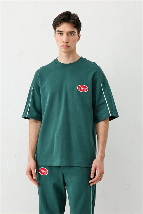 Wholesale Mens Green T-Shirt and Pants Set