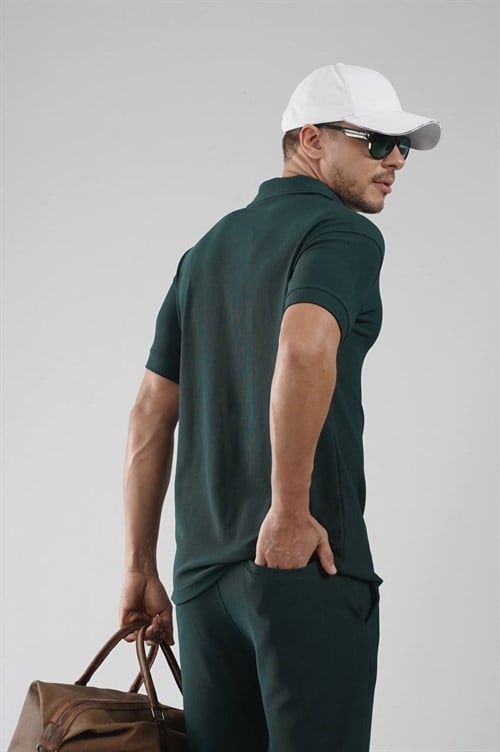 Wholesale Mens Green T-Shirt and Pants Set