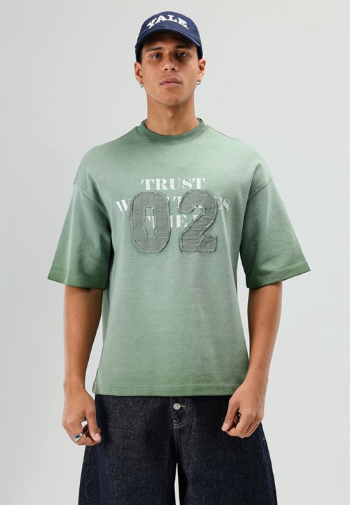 Wholesale Mens Green T-Shirt