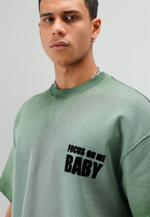 Wholesale Mens Green T-Shirt
