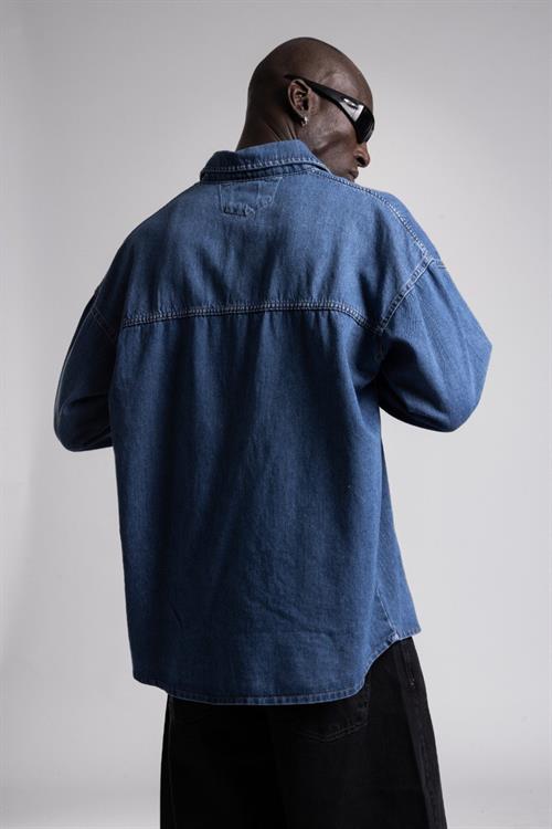 Wholesale Mens Indigo Jean Shirt