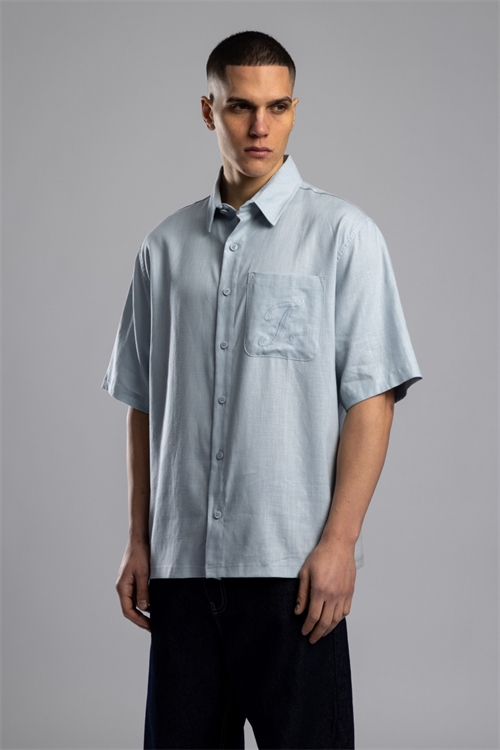 Wholesale Mens Indigo Linen Shirt
