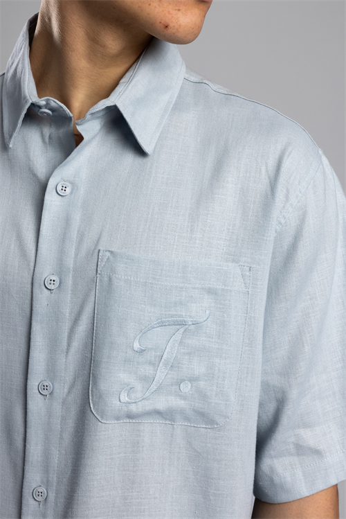 Wholesale Mens Indigo Linen Shirt