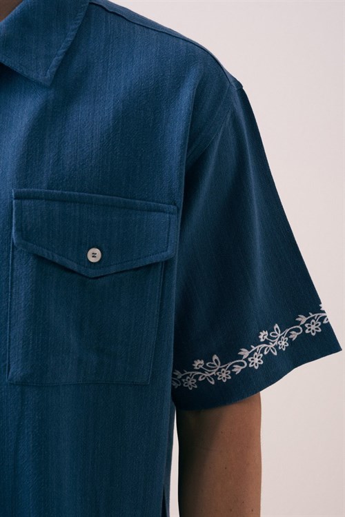 Wholesale Mens Indigo Shirt