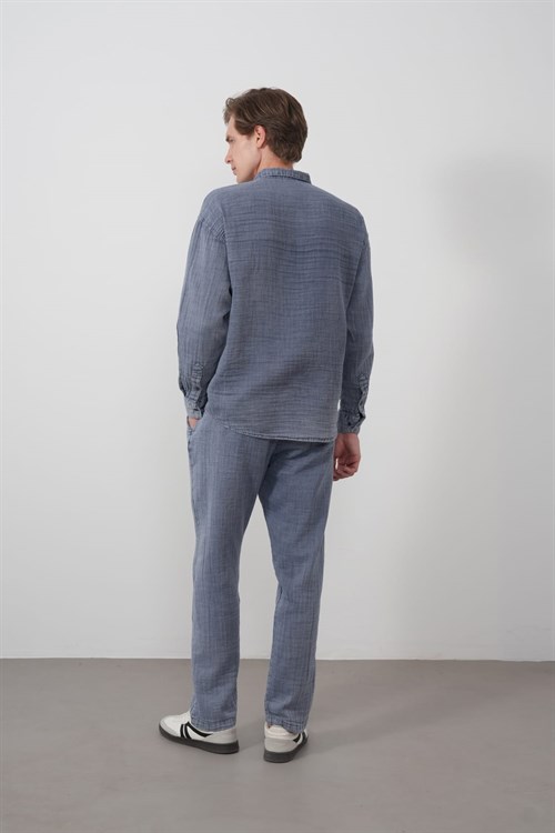 Wholesale Mens Indigo Shirt