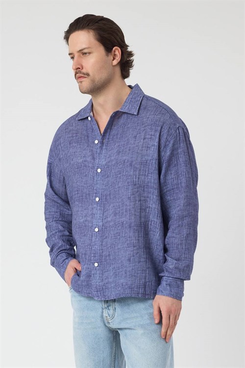 Wholesale Mens Indigo Shirt