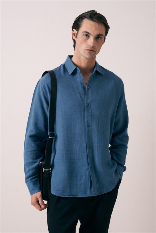 Wholesale Mens Indigo Shirt