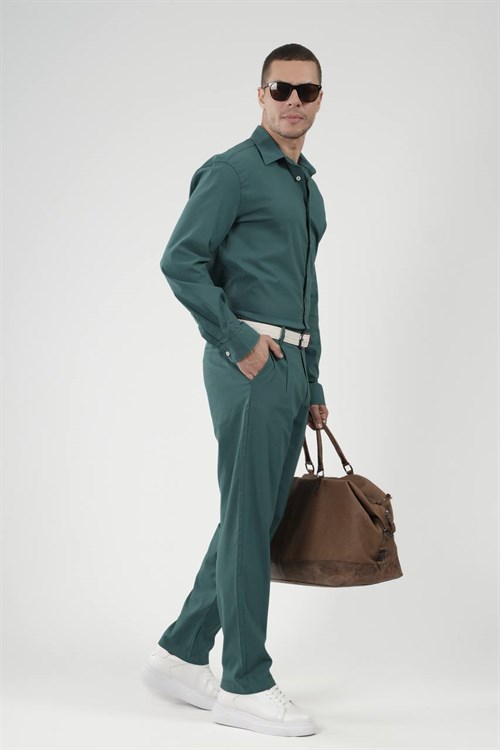 Wholesale Mens Indigo Shirt and Pants Set