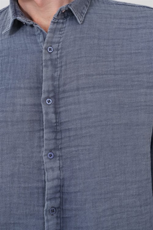 Wholesale Mens Indigo Shirt