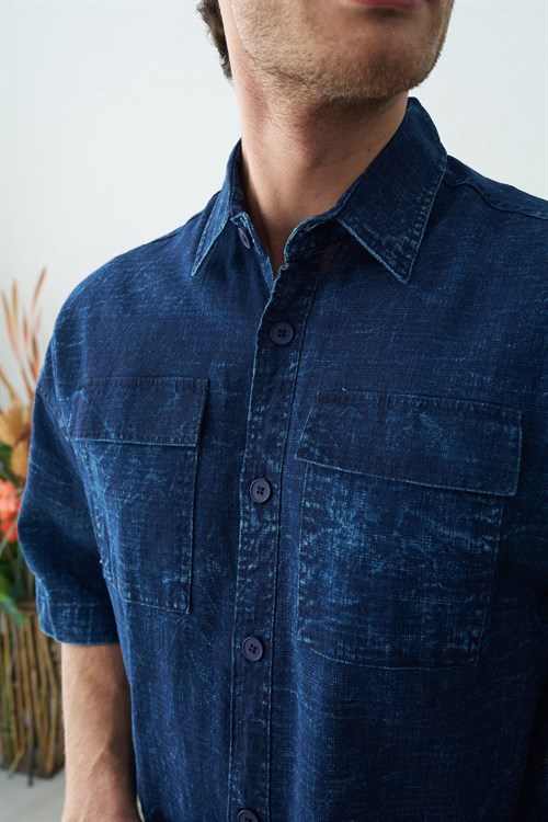 Wholesale Mens Indigo Shirt