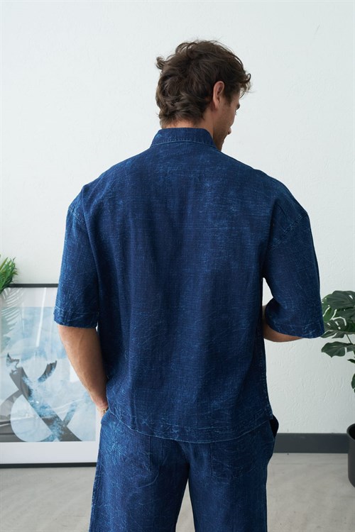 Wholesale Mens Indigo Shirt