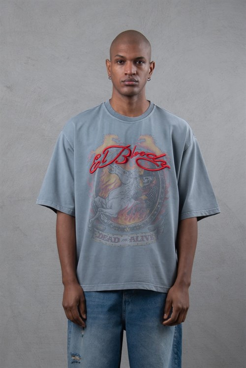 Wholesale Mens Indigo T-Shirt