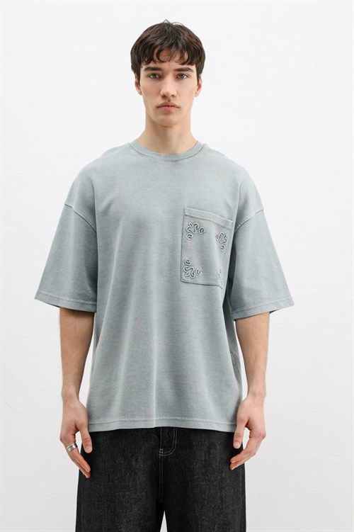 Wholesale Mens Indigo T-Shirt