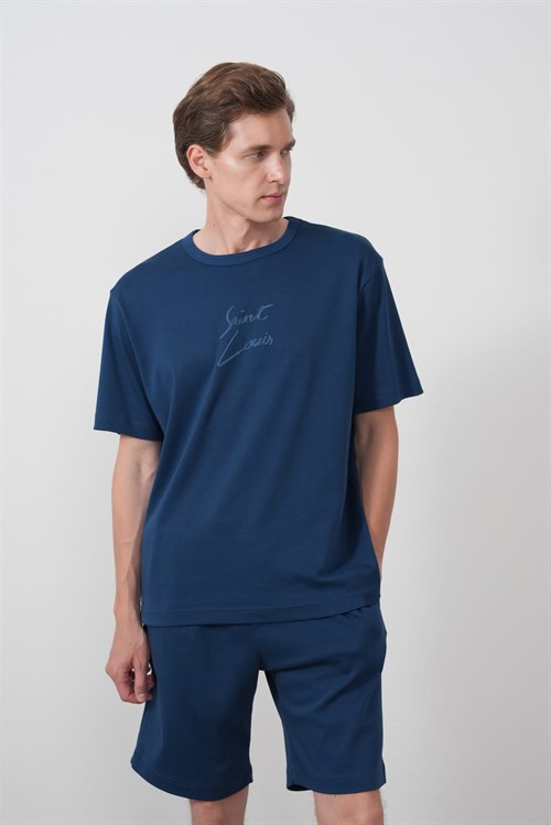 Wholesale Mens Indigo T-Shirt