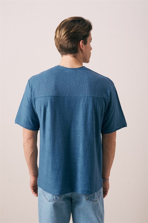 Wholesale Mens Indigo T-Shirt