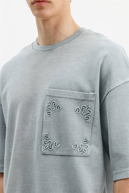 Wholesale Mens Indigo T-Shirt