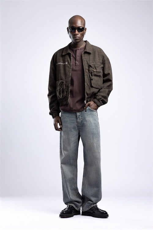 Wholesale Mens Khaki Jean Jackets