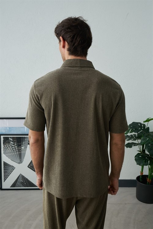 Wholesale Mens Khaki Polo T-Shirt