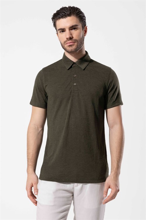 Wholesale Mens Khaki Polo T-Shirt