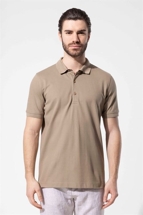 Wholesale Mens Khaki Polo T-Shirt